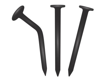 Tırnaklar dahil. Vektör resmi.