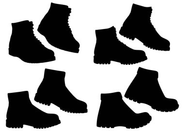 Çift tabanlı erkek çizmeleri..