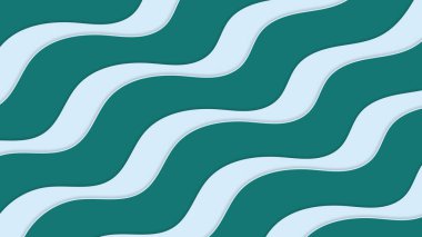 Turkuaz renklerdeki dalgalı çizgilerin soyut arkaplanı.