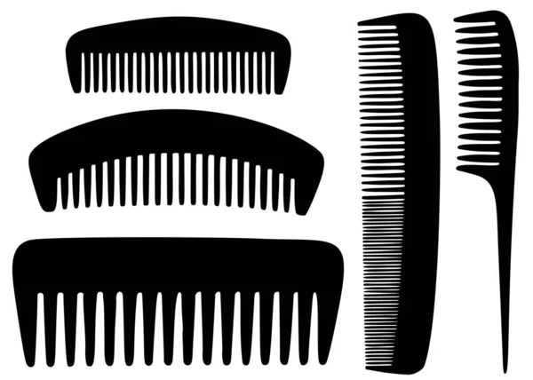 Combs Large Small Set Vectral Image — Image vectorielle