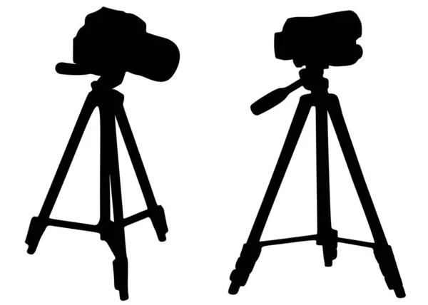 Large Outdoor Cameras Included Vector Image — Stockvector