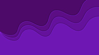 Güzel dalgalı mor arka plan. Kağıt Kesiği biçimi.