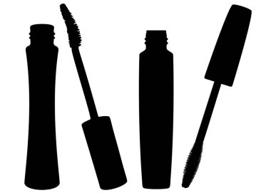 Mascara dahil. Kirpiklerin bakımı için kadınlar kozmetik ürünleri.