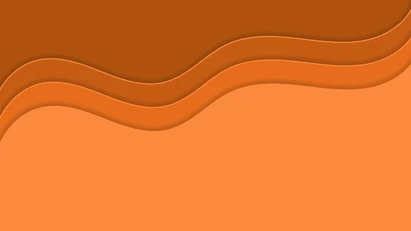 Όμορφο Πορτοκαλί Φόντο Μορφή Ομαλών Κυμάτων — Διανυσματικό Αρχείο