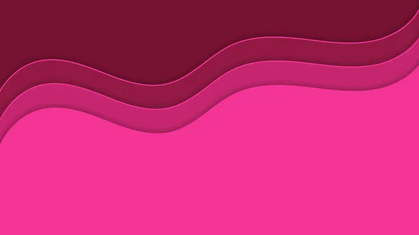 Beau Fond Rose Sous Forme Ondes Lisses — Image vectorielle
