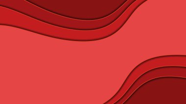 Güzel kırmızı dalgalı arka plan. Kartpostallar, not defterleri ve kartvizitler için uygun.