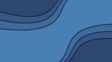 Güzel mavi dalgalı arka plan. Kartpostallar, not defterleri ve kartvizitler için uygun.