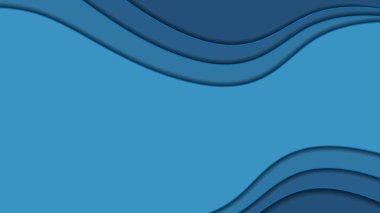 Güzel mavi dalgalı arka plan. Kartpostallar, not defterleri ve kartvizitler için uygun.