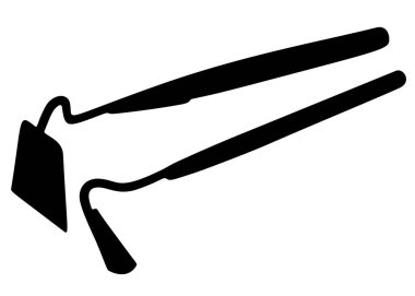 Tarım ve bahçe için çapa. Vektör resmi.