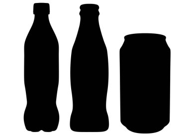 Şişe tatlı su. Vektör resmi.