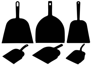 Sette temizlik için gerekli eşyalar. Vektör resmi.