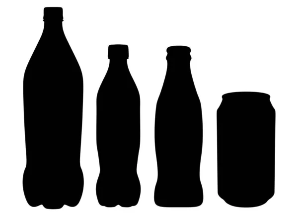Cocacola sette. Tatlı su ve içecek. Vektör resmi.