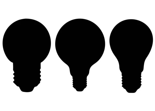 Set Light Bulbs Lamps Vector Image — Stock Vector