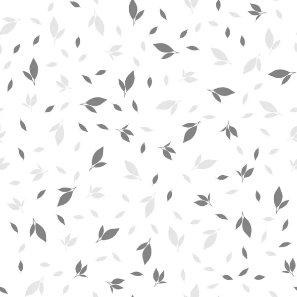 叶子在白色背景上的图案 矢量图像 — 图库矢量图片