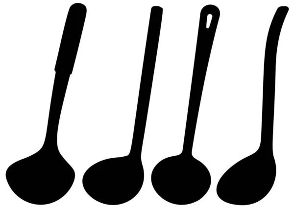 Soup Ladles Included Vector Image — Stock Vector