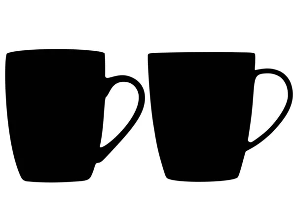 Las Tazas Son Grandes Set Imagen Vectorial — Vector de stock