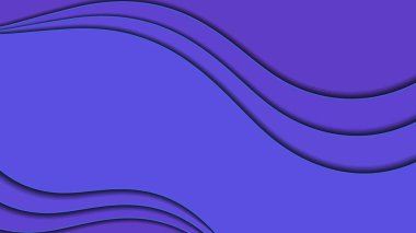 Beautiful blue wavy background. Vector image.