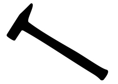 Büyük çekiç. Vektör resmi.