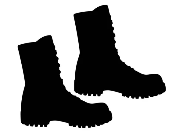 Army Boots Vector Image — Stock Vector