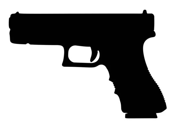 手枪是一种作战武器 矢量图像 — 图库矢量图片
