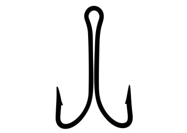 Büyük balık oltası. Vektör resmi.