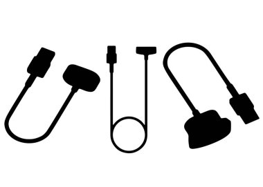 Adaptörler ve Yusb da dahil. Vektör resmi.