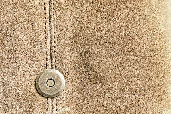 Leather texture and metal detail — Stock Photo, Image