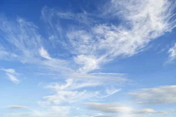 Beautiful cloudy blue sky detail — Stock Photo, Image