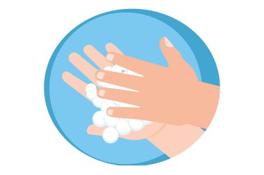 El yıkama sabun koruması virüsü.