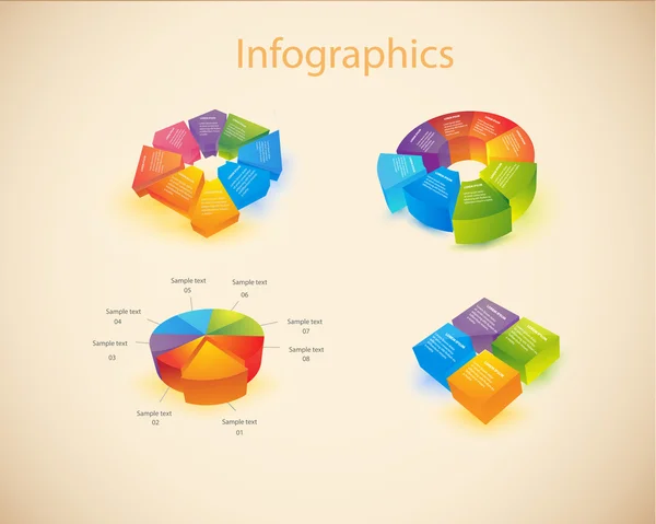 Business Info grafiche — Vettoriale Stock