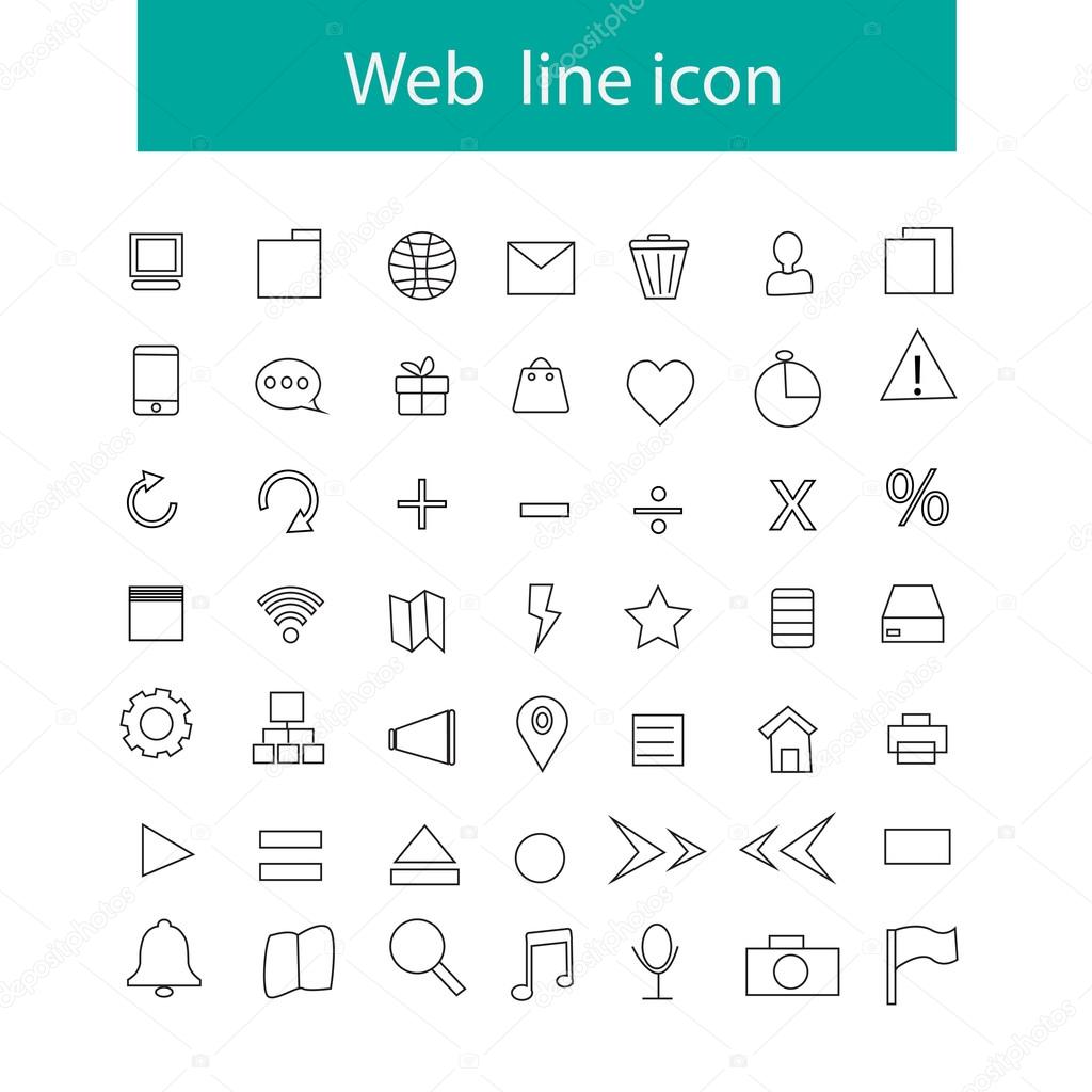 Web line icon
