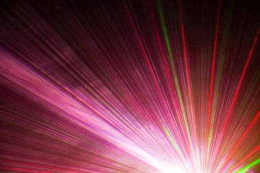 Çizgili bir lazer gösterisi