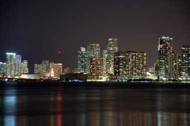 Night over Miami, Florida, USA clipart