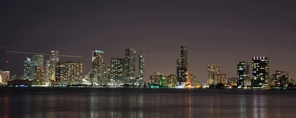 Notte su Miami, Florida, Stati Uniti d'America — Foto Stock