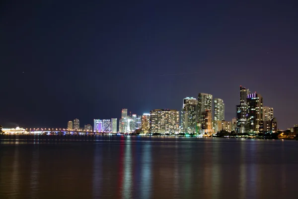 Ніч над Маямі, Флоріда, США — стокове фото