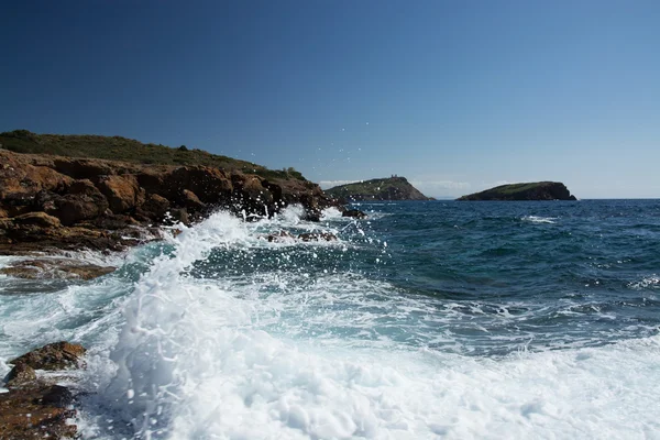 Tempel van Kaap Sounion, Griekenland — Stockfoto