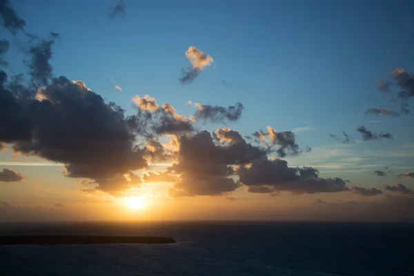 Západ slunce na Santorini, Řecko — Stock fotografie