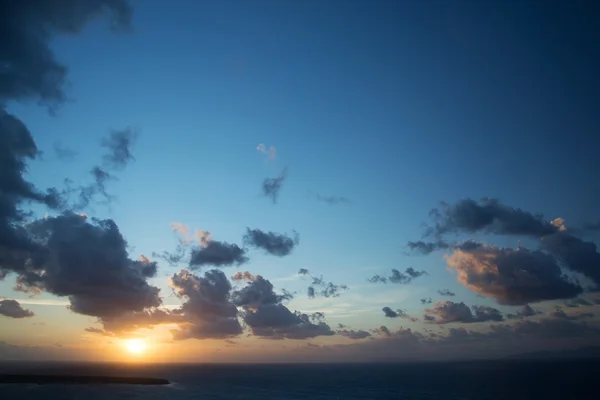 Západ slunce na Santorini, Řecko — Stock fotografie