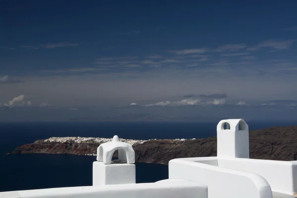 Uitzicht naar Oia vanaf Imerovigli, Santorini, Griekenland — Stockfoto