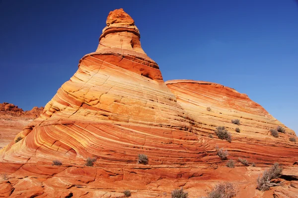 Хвиля, Кіновар скелі Національний Пам'ятник, Арізона, США — стокове фото