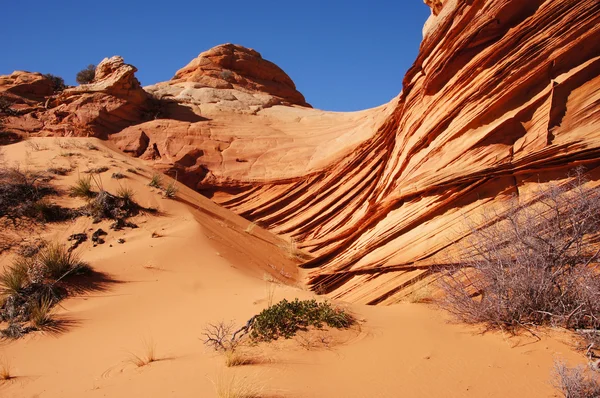 Dalga, Vermilion Uçurumları Ulusal Anıtı, Arizona, ABD — Stok fotoğraf