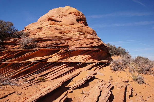 Die welle, zinnoberrote klippen nationales denkmal, arizona, usa — Stockfoto