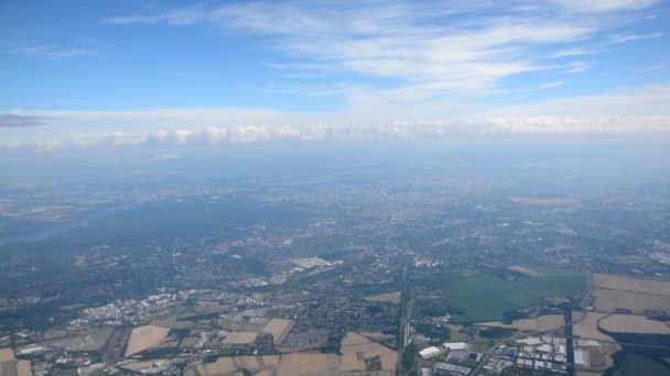 Vlucht boven Duitsland — Stockvideo