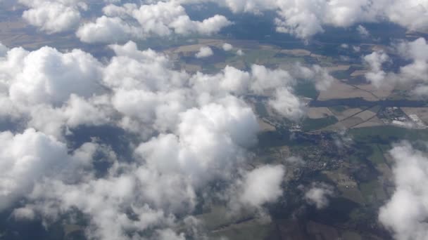 Flug über Deutschland — Stockvideo