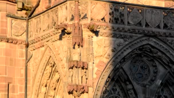 Nuremberg, iglesia de Nuestra Señora — Vídeo de stock