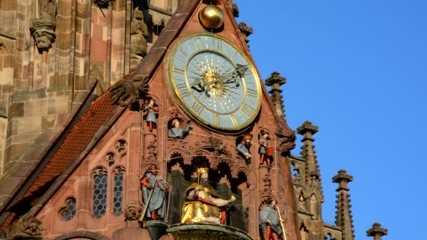 Nuremberga, igreja de Nossa Senhora — Vídeo de Stock