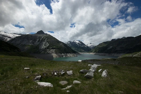 Koelnbrein přehrada, Korutany, Rakousko. — Stock fotografie