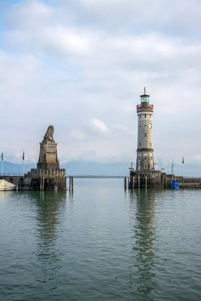 Lindau Είναι Μια Μεγάλη Πόλη Και Νησί Στην Ανατολική Πλευρά — Φωτογραφία Αρχείου