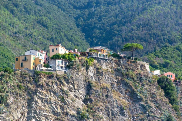 Corniglia Small Village Cinque Terreand Only One Directly Adjacent Sea — Foto de Stock