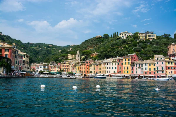 Portofino Liguria Adalah Sebuah Desa Nelayan Dan Resor Liburan Italia — Stok Foto